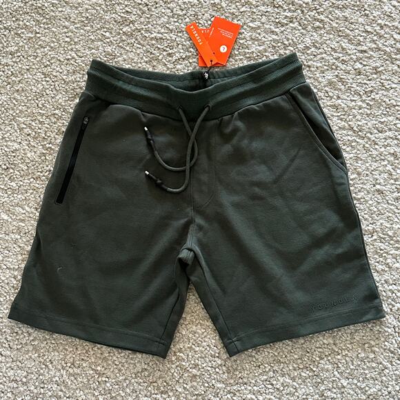 Men's YoungLA Gym Shorts L, Cotton, NWT ForestGreen - Picture 1 of 9